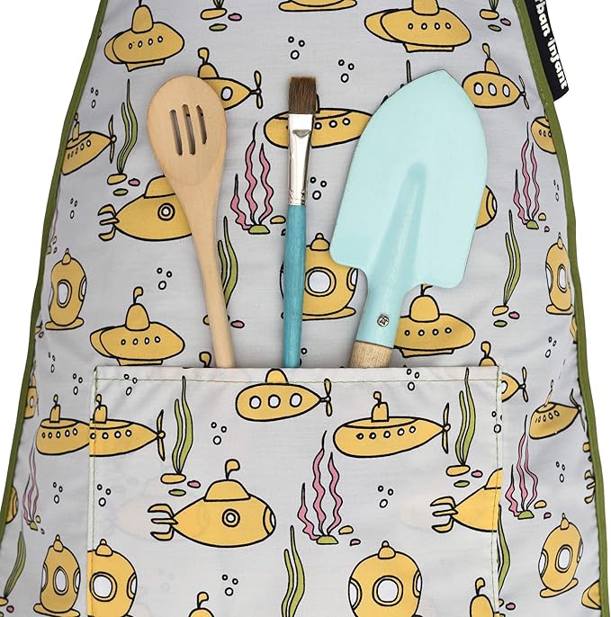Urban Infant Little Helper Kids Apron - Children's Cooking Art Gardening - Great Gift for Toddler Boys and Girls