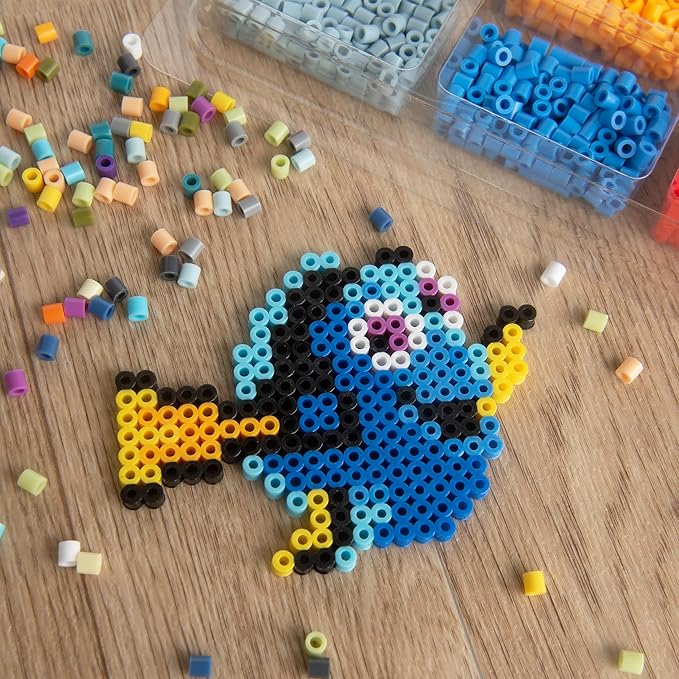 Perler Disney Pixar's Finding Nemo Fused Bead Activity Kit with 14 Unique Patterns, Finished Project Sizes Vary, Multicolor 4553 Pieces