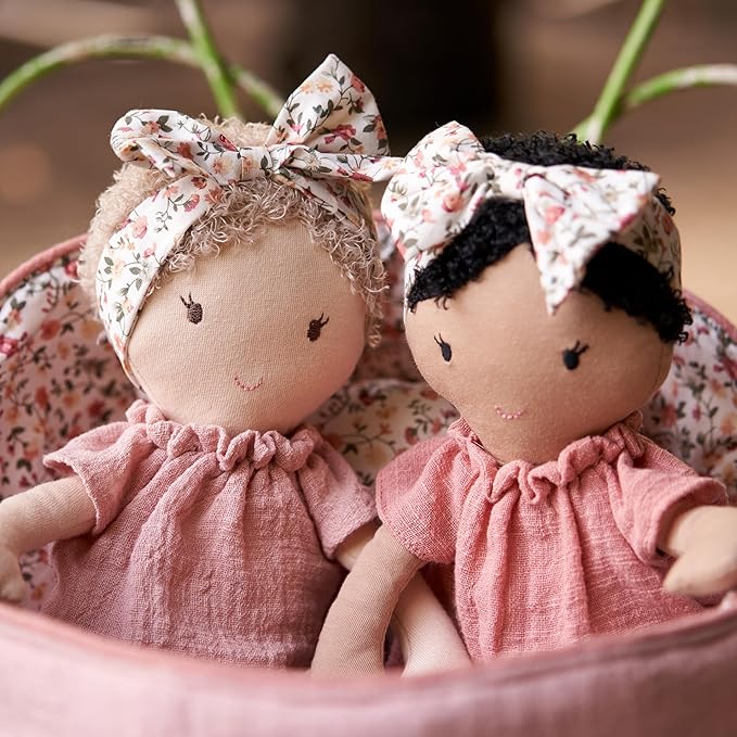 MON AMI My First Doll Marie - 15” Soft & Cuddly Baby Plush Stuffed Doll for Girls, Babies, Toddlers, Pre-School Kids