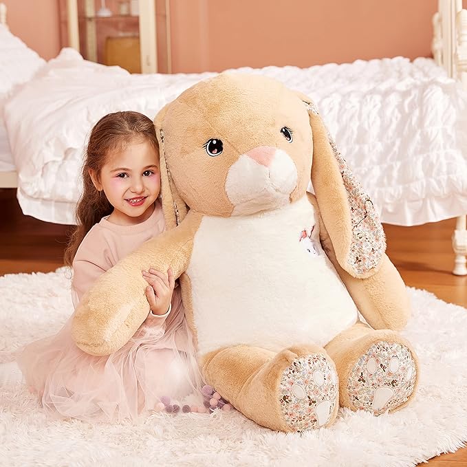 IKASA Giant Rabbit Stuffed Animal Plush Toy, 30" Large Cute Jumbo Bunny Toys for Kids Girls Boys Girlfriend