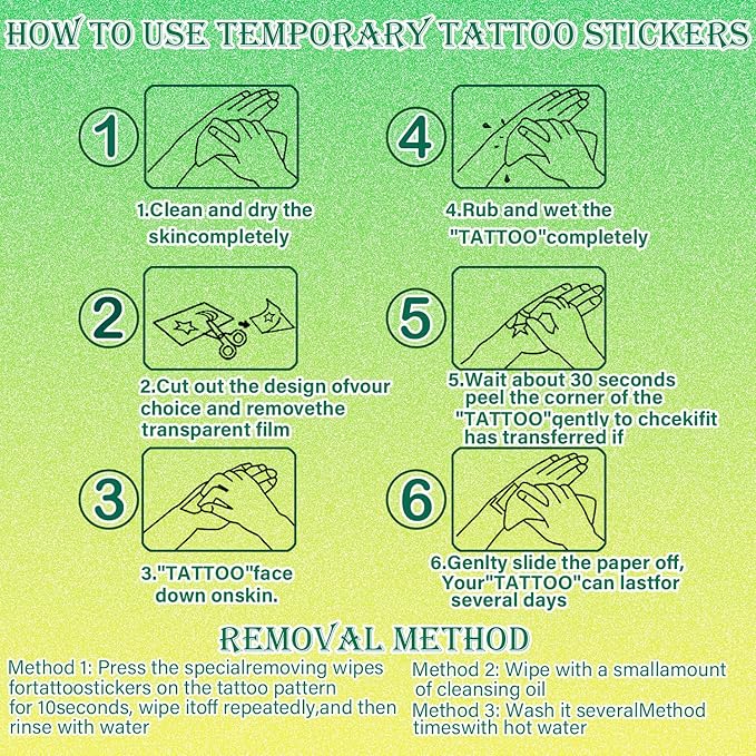 Watercolor Animals Temporary Tattoo for kids - 60 Styles Temporary for Girls Boy Body Arm Shoulder Tattoos Stickers, Birthday Party Decoration Supplies Gifts for Kids