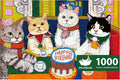 MOMIBOOK Puzzles for Adults 1000 Pieces Jigsaw Puzzles of Cat Meow Birthday Party, Painting Image Animal Difficult Challenging Hard Impossible Puzzle Unique Funny Party Christmas Birthday Gifts