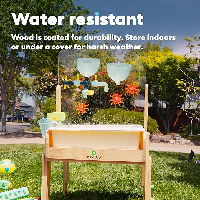 KiwiCo Water and Sand Sensory Table - 26 Accessory Pieces for Toddlers Ages 3+