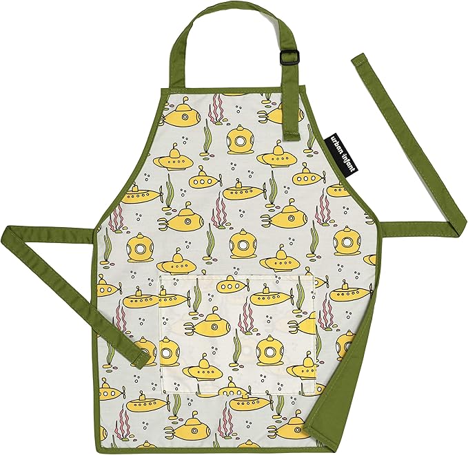 Urban Infant Little Helper Kids Apron - Children's Cooking Art Gardening - Great Gift for Toddler Boys and Girls