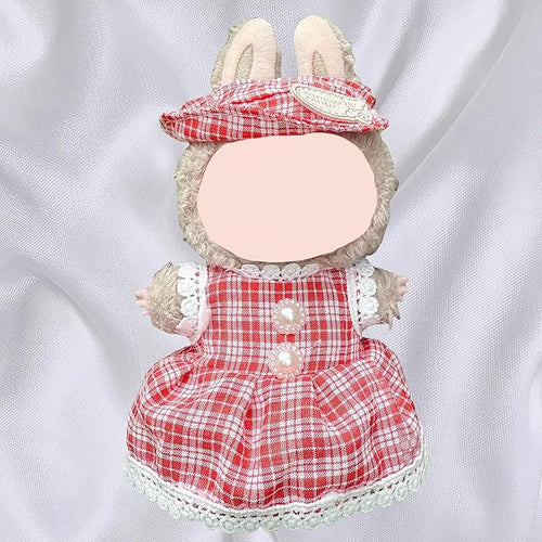 4 Pack—17cm Doll Clothes,Premium Doll Outfit with Accessories,Doll Princess Skirt,Cute Clothes Outfit for 17cm Dolls,End Dolls Fashion Clothing Set(No Dolls and Shoes) (Set V)