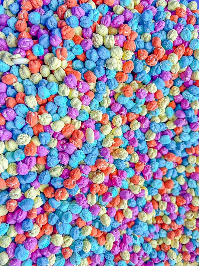 Colored Chickpeas for Sensory Play and Sensory Bins - Many Different Seasonal Colors (2 Cups, Summer 2)
