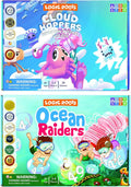 Addition and Subtraction Games - Pack of 2, Ocean Raiders and Cloud Hoppers, Math Board Games & STEM Toys for 6-8 Year Olds, Educational Gift for Kids, Homeschoolers, Kindergarten and Up