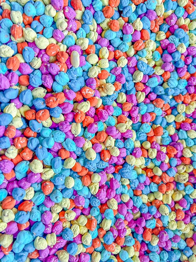 Colored Chickpeas for Sensory Play and Sensory Bins - Many Different Seasonal Colors (4 Cups, Summer 2)