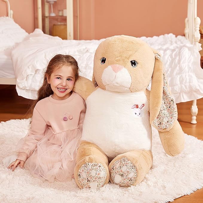 IKASA Giant Rabbit Stuffed Animal Plush Toy, 30" Large Cute Jumbo Bunny Toys for Kids Girls Boys Girlfriend