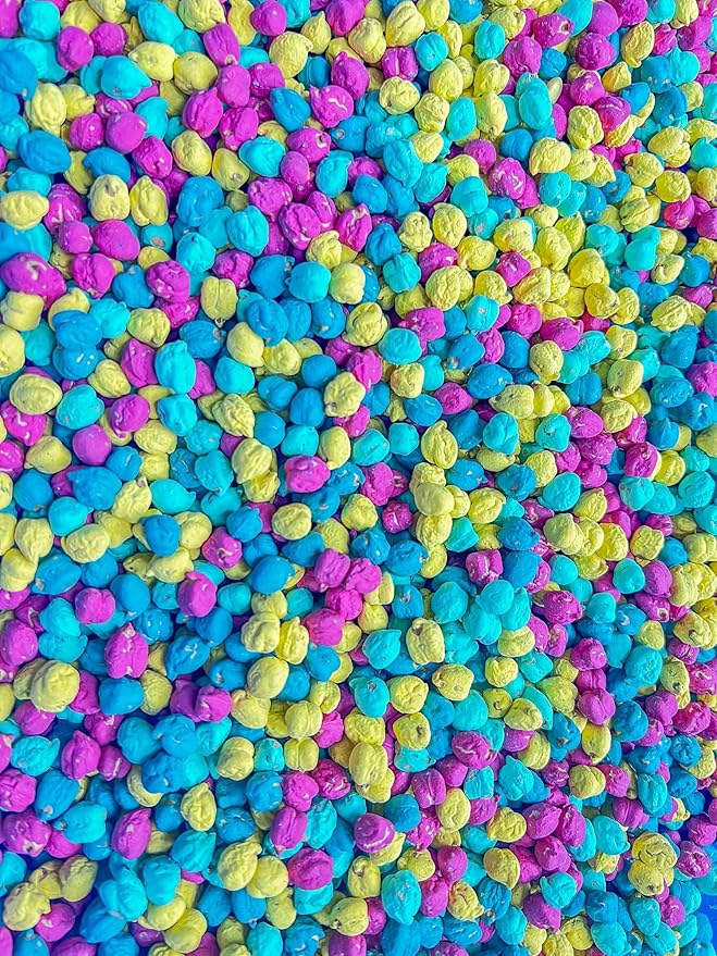 Colored Chickpeas for Sensory Play and Sensory Bins - Many Different Seasonal Colors (2 Cups, Summer 3)