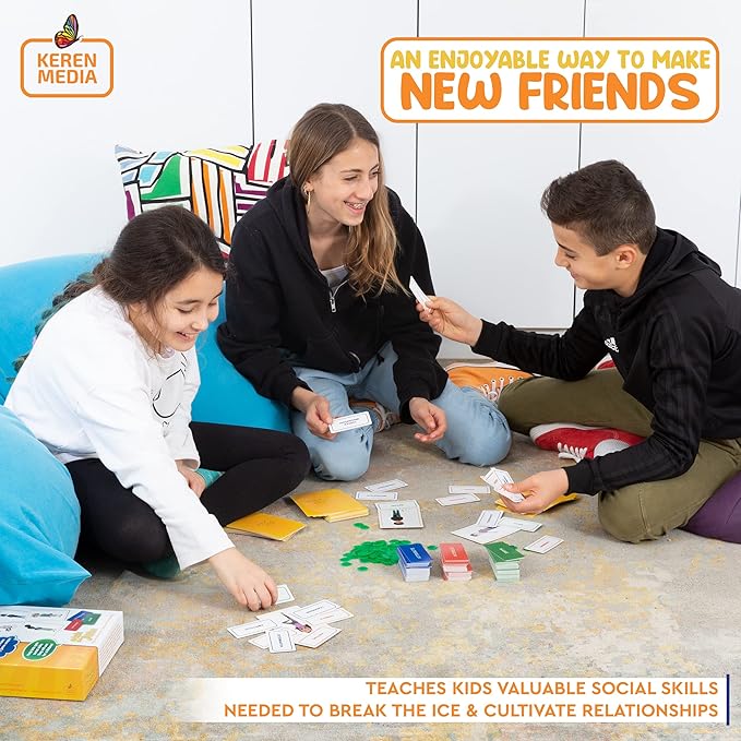 Social Skills Game for Kids, a Fun Therapy Game Ice Breaker Social Emotional Learning Activity | Using Creativity, Open Communication and Positive Thinking | Used by Therapists and Parents