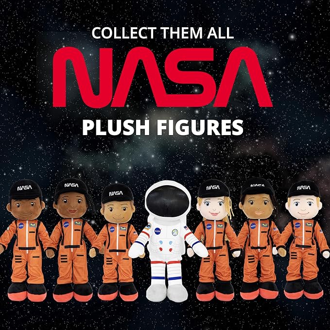 Playtime by Eimmie - 14” Howie NASA Doll - Soft Baby Doll - Plush Rag Dolls for 2 Year Old Girls & Boys Toddler & Infants - Astronaut Plush Washable Doll - Space Themed Stuffed Toys - Baby Space Toys