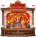 CUTEBEE 3D Wooden Puzzles Music Box - Merry-go-Round DIY Book Nook, Rotating Mechanical Model Building Kit, Wooden Music Box Kit with LED, Craft Hobbies Kit for Adults Birthday for Adults