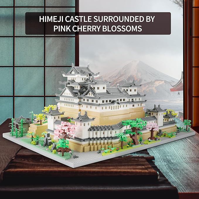 Japan Himeji Castle Micro Building Block Model 10080 PCS for Adults Architecture Landmarks Collectible Toy Present Model Kit