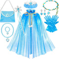 Fedio Princess Cape Set,12Pcs Princess Dress up Clothes for Little Girl, Princess Dresses for Girl 3-8 Years Birthday Gift