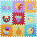 Coolcandy Baby Play Mat Without Fence, 9Pcs Interlocking Puzzle Floor Mat, 0.4" Thick Non-Toxic EVA Foam Play Mat, for Infants & Toddlers 3-36 Months, Soft Puzzle Tiles for Play Areas