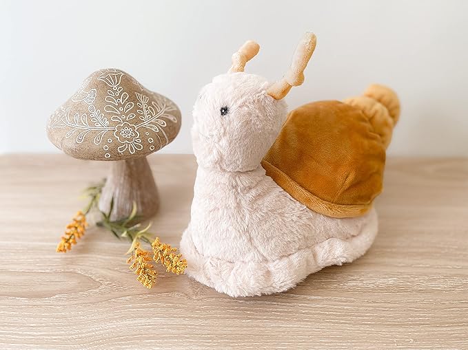 MON AMI Shelby The Snail Stuffed Animal - 11", Soft & Premium Snail Plush Toy, for Toddlers, Kids, Use as Toy or Nursery Room Décor