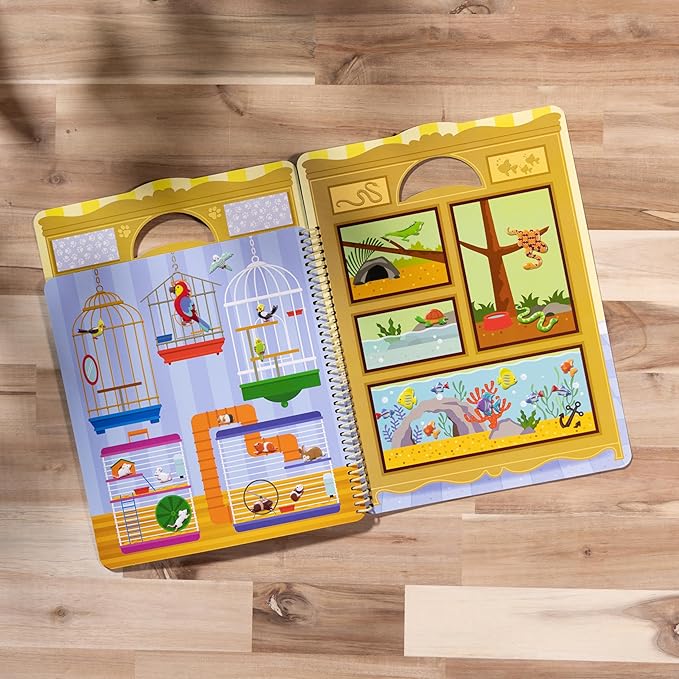 Melissa & Doug Pet Shop Puffy Sticker Set with 115 Reusable Stickers - FSC Certified