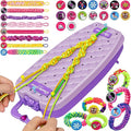 Friendship Bracelet Making Kit for Girls,DIY Arts and Crafts Toys,Jewelry String Maker Kit,The Best Birthday Gifts Ideas for Girls 6 7 8 9 10 11 12+ Years Old（Double Purple