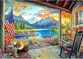 Lake Village 1000 Piece Jigsaw Puzzle for Adults Sunset Nature Scene Colorful Landscape Puzzle Challenging Family Puzzle Perfect for Game Nights (27.5"X19.6")