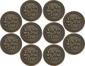 Bulk Set of 10 Romantic Love Expression Coins, You are My True Love, & The Best Thing That Ever Happened to Me, Anniversary Pocket Tokens for Date Night, Love Gift for Men & Women, from Him or Her
