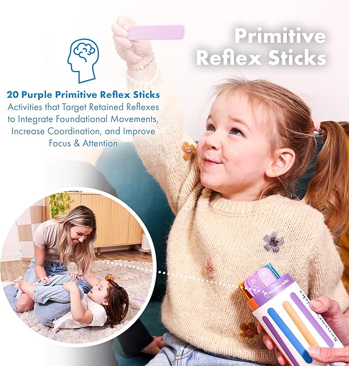Harkla Sensory Sticks – 60 Sensory Activities to Help Kids Relax, Refocus and Reduce Anxiety | Easy-to-Use Brain Break Kit | Science Backed - Occupational Therapist Approved