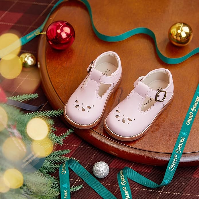 Felix & Flora Toddler Little Girl Mary Jane Dress Shoes - Ballet Flats for Girl Party School Shoes
