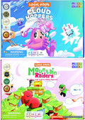 Addition and Subtraction Games - Pack of 2, Cloud Hoppers & Mountain Raiders, Math Board Games and STEM Toys for 7 Year and Up, Gift for Kids (Girls & Boys), Homeschoolers, Grade 1 & Up