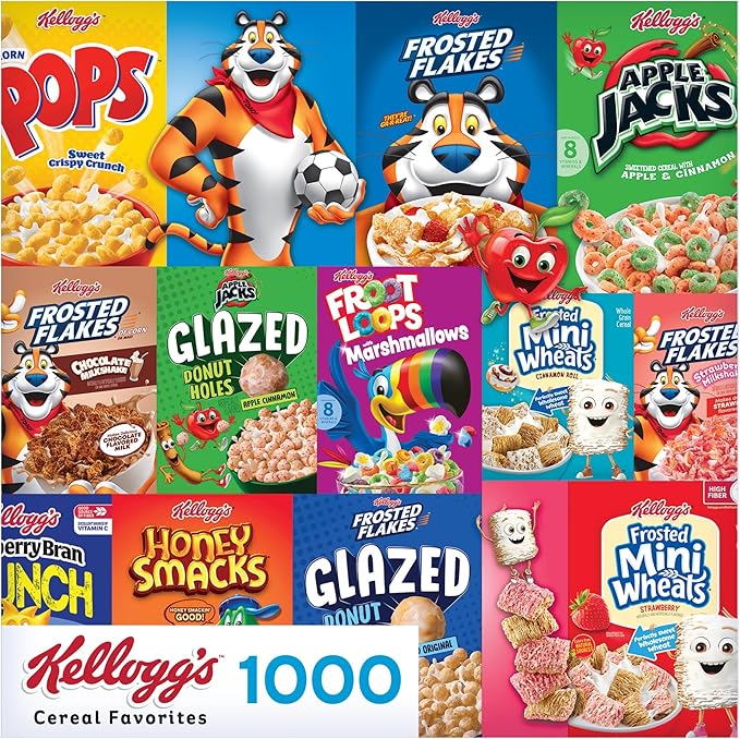RoseArt - Kellogg's - Cereal Favorites Modern - 1000 Piece Jigsaw Puzzle