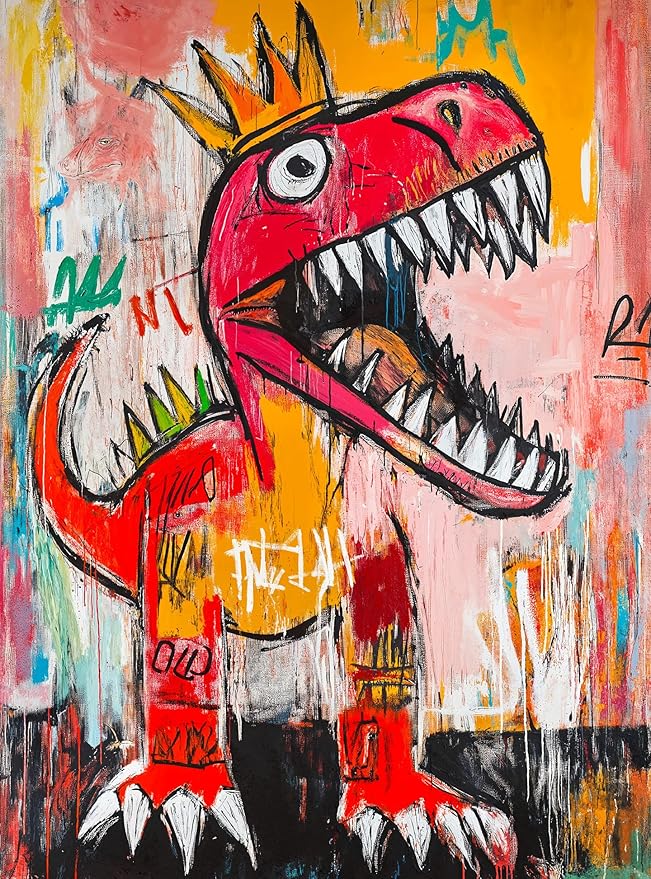 Cross & Glory - King Chompsalot - 1000 Piece Jigsaw Puzzle for Adults | Best New Dinosaur Puzzle | Prehistoric T-Rex Artwork | Challenging and Fun Puzzle Experience