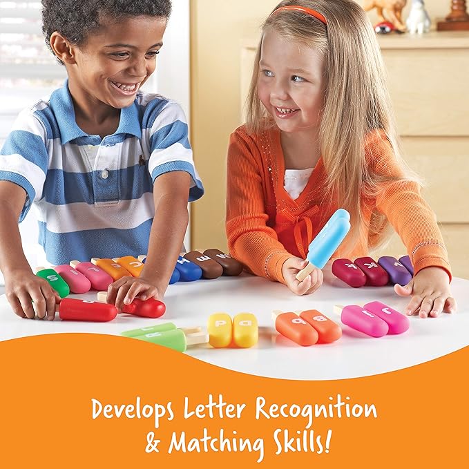 Learning Resources Smart Snacks Alpha Pops, 26 Pieces, Age 2+, Toys for Toddlers, Toddler Alphabet, Learning ABC, Learning Toys, Stocking Stuffers for Kids