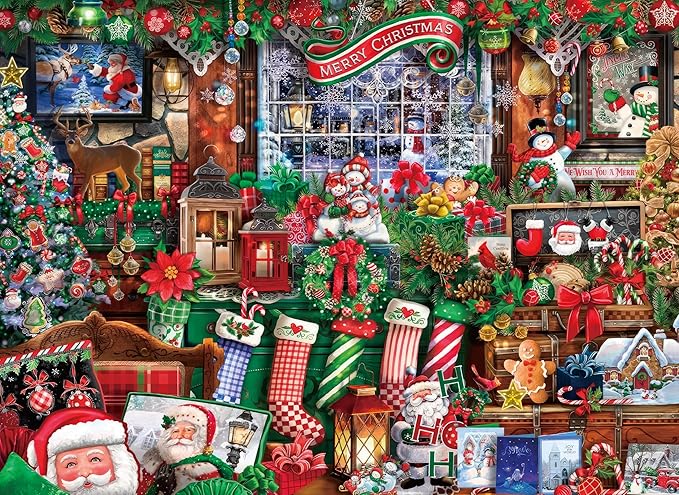 500 Piece Puzzles for Adults Green Christmas 20.5 x 15 Inch 500 Piece Jigsaw Puzzles for Adults Christmas Puzzles 500 Pieces for Adult