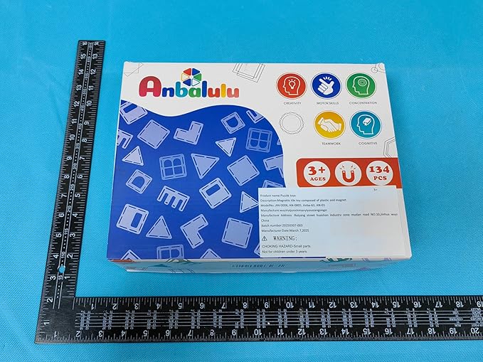 Magnetic Building Tiles, 134PCS Large Magnet Building Set,Magnetic Blocks, 3D STEM Stacking Toys, Magnets Toy for Kids Boys Girls