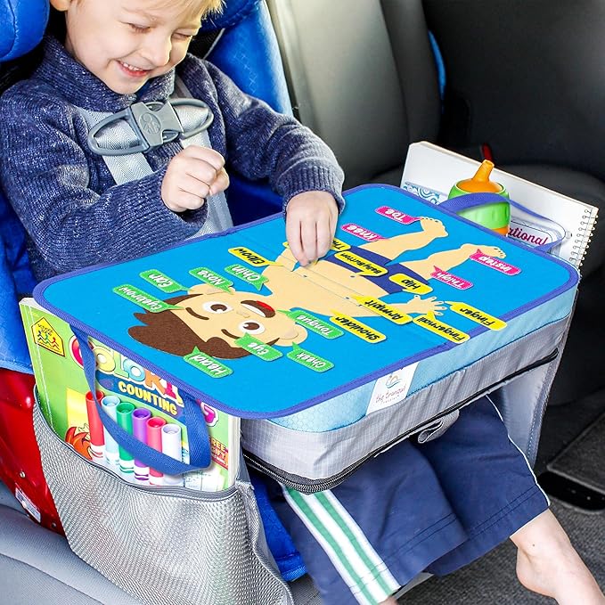 WATINC Body Parts Learning Portable Felt Story Board Set, 32PCS Preschool Human Organ Educational Teaching Storytelling Travel Board, Early Interactive Play Kit Gift for Toddler Kid (White)