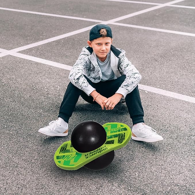 New Bounce Pogo Ball for Kids – Trick Pogo Board for 7, 8, 9, 10 Year Old Boys, Outdoor Birthday Gifts - Pogo Balance Bounce Ball
