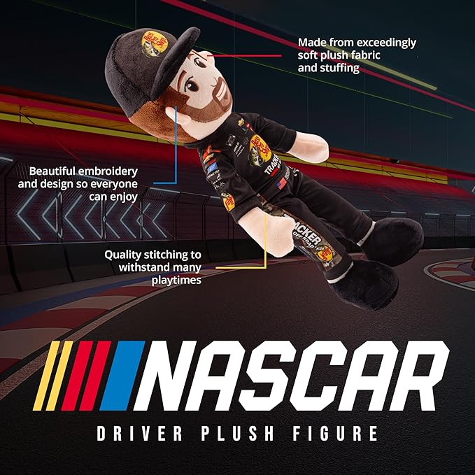 Playtime by Eimmie Plushible NASCAR Richard Childress Racing Austin Dillon Bass Pro 14 Inch Plush Figure