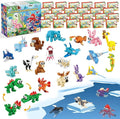 Party Favors for Kids - 24 Pack 72 Kinds of Animals Building Block Toy Stocking Stuffers Classroom Prizes Goodie Bags Easter Gifts Building Set, Christmas Birthday Gift for Boys Girls Ages 6-12+