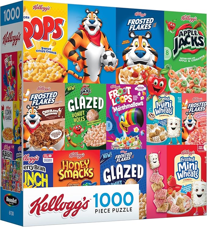 RoseArt - Kellogg's - Cereal Favorites Modern - 1000 Piece Jigsaw Puzzle