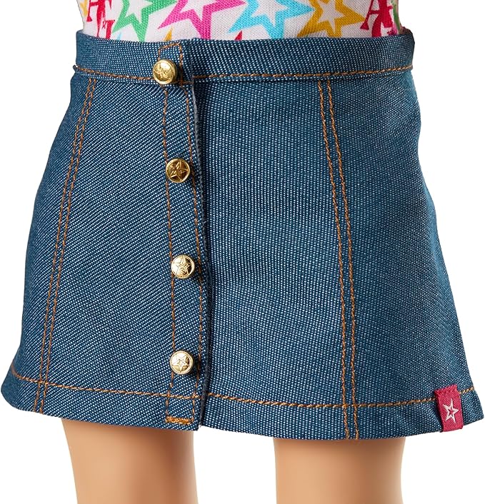 American Girl, Truly Me 18-inch Doll #100 with Dark-Blue Eyes, Straight Blonde Hair, Light-to-Medium Skin, for Ages 6+