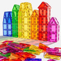 Magnetic Tiles Building Blocks for 3 4 5 6 7 8+ Years Old Boys Girls Colorful Magnet Stacking Toys Birthday Gift for Toddlers STEM Preschool Educational Construction Tiles Set