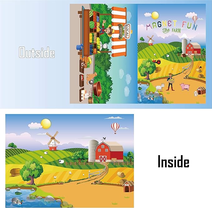 Magnetic Portable Playboard Farm Life (58 Pcs)
