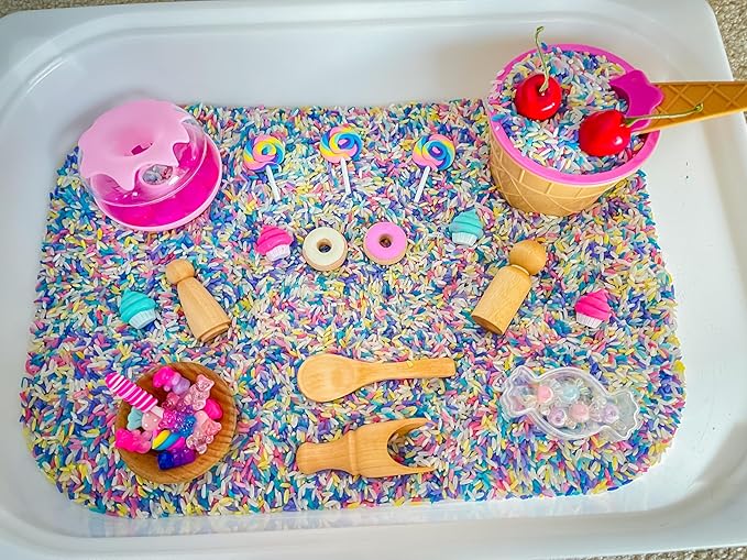 Sweets Sensory Bin For Children