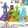 200PCS Magnetic Blocks - Build Mine Magnet World, Magnetic Building Blocks for Kids Ages 4-6 6-8 8-12, STEM Educational Sensory Toys for Boys & Girls, Birthday Toys Gifts for Kids