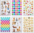 American Greetings Stickers for Kids, Assorted Shapes, Animals and Smiley Faces (599 Stickers)