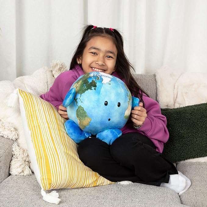 Celestial Buddies Our Precious Planet | 16" Soft Stuffed Plush, Fun Planet Facts & Climate Change Tag for Kids – STEM Learning, Educational Gift, Classroom & Homeschool Science Space Astronomy | 0+