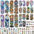 52 Sheets Temporary Tattoos for Kids, Full Arm Sleeve Fake Tattoos for Boys Girls Birthday Party Favors, Waterproof Tattoos with Unicorn Lion Tiger Shark Butterfly Dinosaurs Patterns