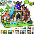 200PCS Magnetic Blocks - Magnet Blocks with 6 Baseplate,Magnetic Building Blocks for Kid Ages 3 4 5 6 7 8, Stacking Magnets for 3-8 Kids, Birthday Gifts for 3-10 Year Old Boys Girls, STEM Learning Toy