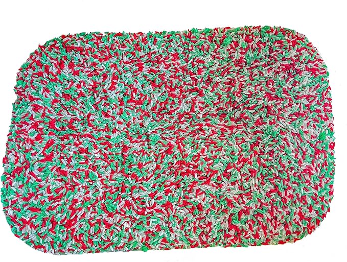Sensory Bin Filler for Sensory Table - Colored Rice for Sensory Play (Christmas RGW)