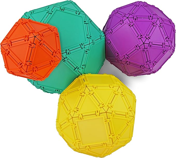 3D Building Set for Learning Math, Includes Many Online Activities, Jumbo Size, 512-pc, Made in USA