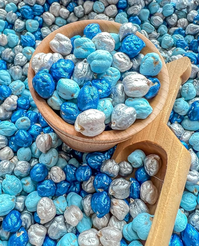 Colored Chickpeas for Sensory Play and Sensory Bins - Many Different Seasonal Colors (4 Cups, Winter 2)
